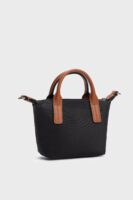 TOMMY HILFIGER TH Monogram Crossbody MICRO Tote Bag IN BLACK