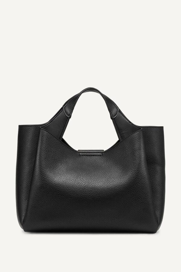 DKNY WILLA MEDIUM SATCHEL IN BLACK