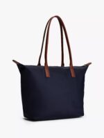 TOMMY HILFIGER Signature Stripe Tote Bag IN NAVY BLUE