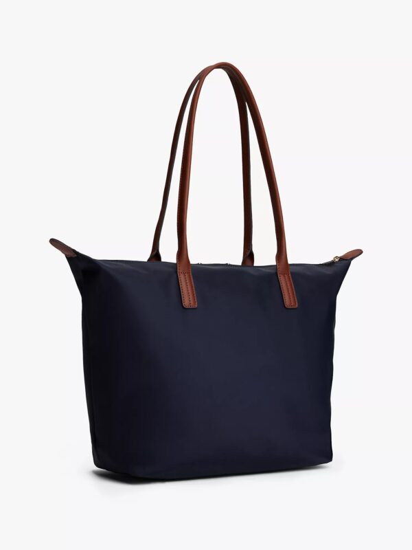 TOMMY HILFIGER Signature Stripe Tote Bag IN NAVY BLUE