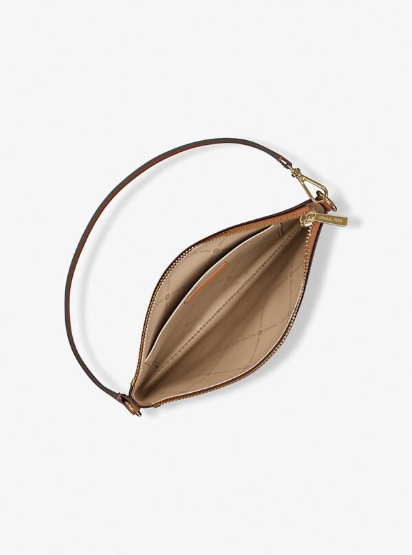 Michael Kors Small LEATHER Wristlet IN luggage