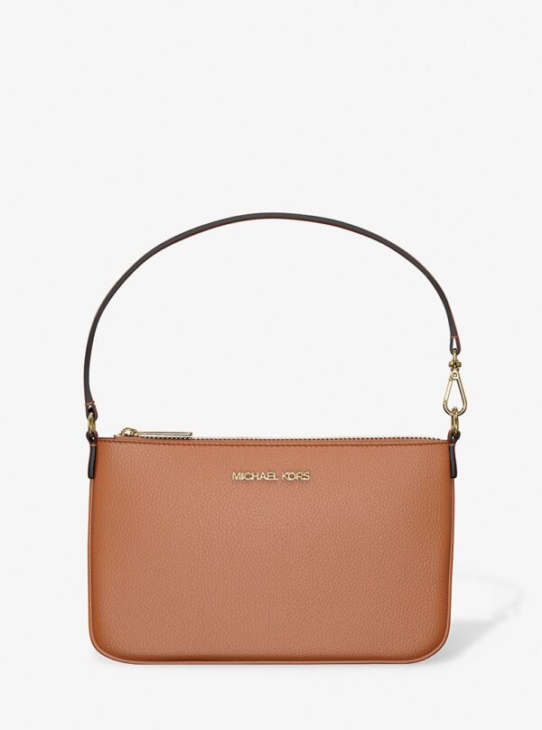 Michael Kors Small LEATHER Wristlet IN luggage