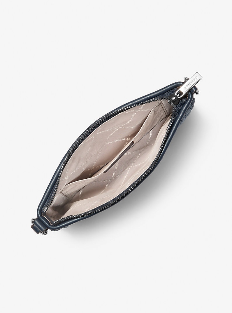 Michael Kors Matelassé Denim Wristlet