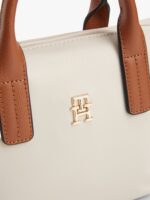 TOMMY HILFIGER TH Monogram Crossbody MICRO Tote Bag IN SOFT CREAM