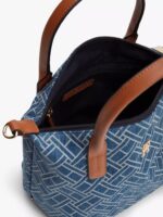 TOMMY HILFIGER Flag Print Denim small Tote Bag