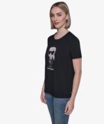 KARL LAGERFELD BLAZER TEE WOMEN'S TSHIRT IN BLACK