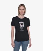 KARL LAGERFELD BLAZER TEE WOMEN'S TSHIRT IN BLACK