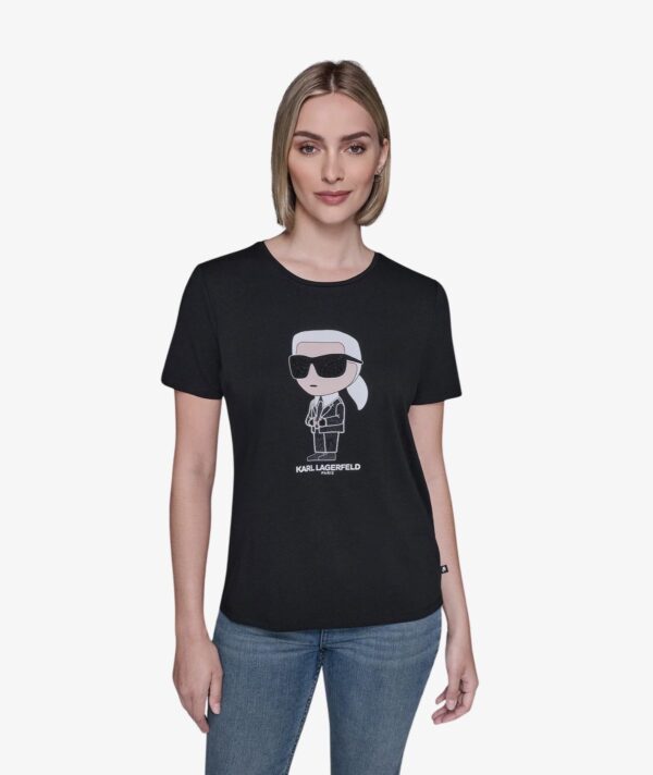 KARL LAGERFELD BLAZER TEE WOMEN'S TSHIRT IN BLACK