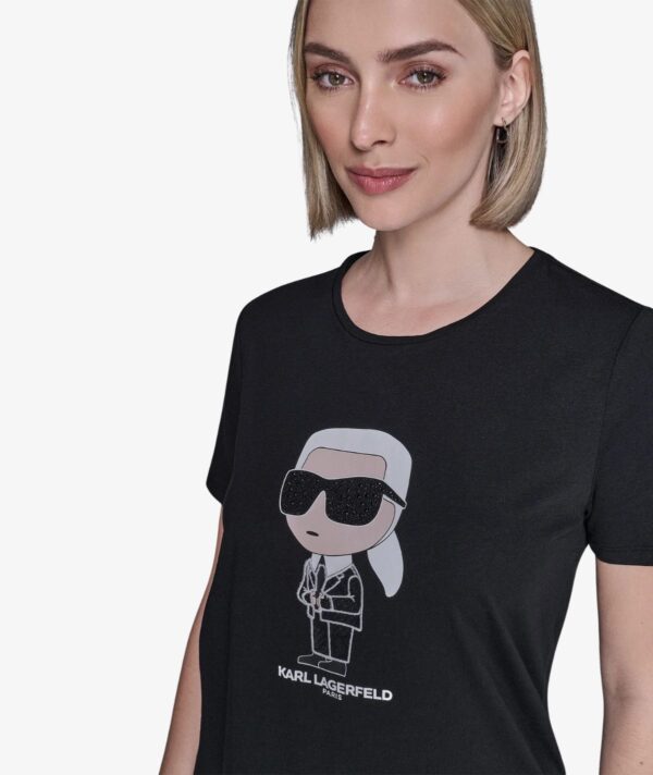 KARL LAGERFELD BLAZER TEE WOMEN'S TSHIRT IN BLACK