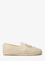 Michael Kors Hastings Slip-On Espadrille in pale canvas and gold
