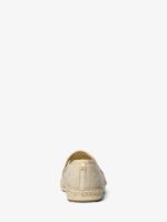 Michael Kors Hastings Slip-On Espadrille in pale canvas and gold