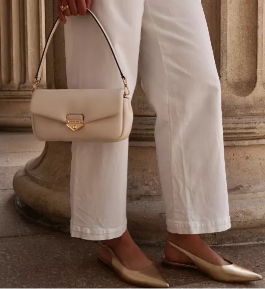 Michael Kors Soho Small Convertible Shoulder Bag in cream