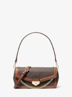 Michael Kors Soho Small Convertible Shoulder Bag in signature brown