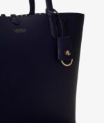 Ralph Lauren Reversible Medium Tote In Navy reversible to striped with Wristlet
