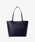 Ralph Lauren Reversible Medium Tote In Navy reversible to striped with Wristlet