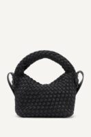 DKNY WOVEN SMALL CROSSBODY BAG IN BLACK