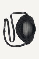 DKNY WOVEN SMALL CROSSBODY BAG IN BLACK