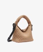 DKNY WOVEN SMALL CROSSBODY BAG IN RAFFIA