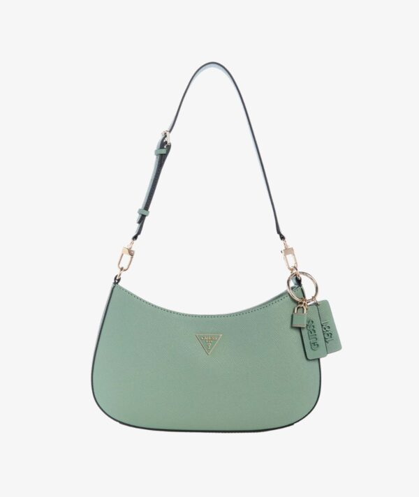 GUESS Noelle ZipTop Shoulder Handbag IN LIGHT SAGE
