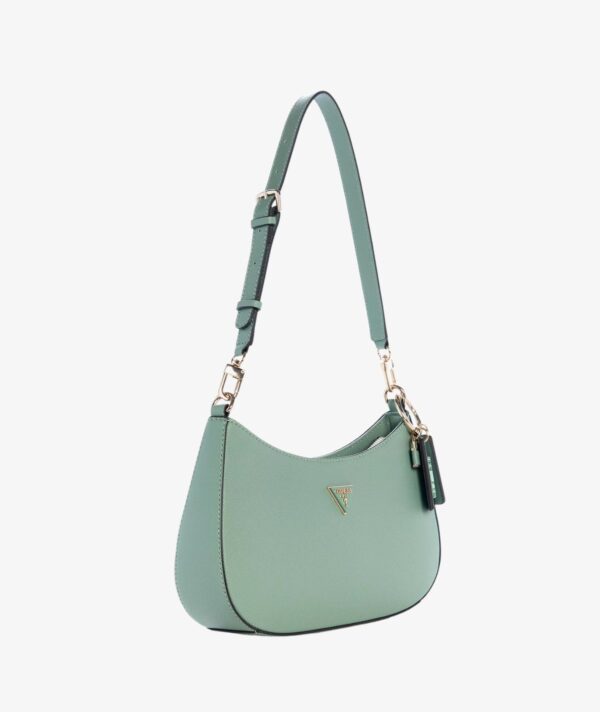 GUESS Noelle ZipTop Shoulder Handbag IN LIGHT SAGE