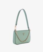 GUESS Noelle II ZipTop Small Shoulder Handbag IN LIGHT SAGE
