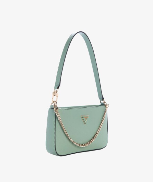 GUESS Noelle II ZipTop Small Shoulder Handbag IN LIGHT SAGE