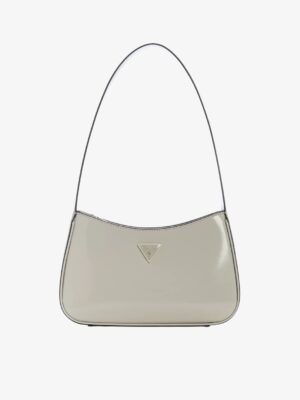 GUESS ARNELA TOP ZIP SMALL SHOULDER BAG IN LIGHT TAUPE