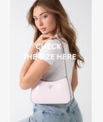 GUESS ARNELA TOP ZIP SMALL SHOULDER BAG IN LIGHT TAUPE