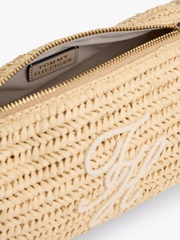 TOMMY HILFIGER Raffia Chain Strap Bag