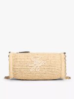 TOMMY HILFIGER Raffia Chain Strap Bag