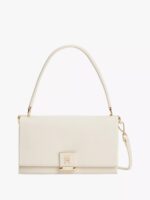 TOMMY HILFIGER Flap-Closure Crossbody Bag IN SOFT CREAM