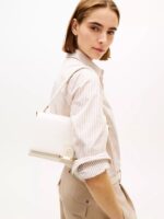 TOMMY HILFIGER Flap-Closure Crossbody Bag IN SOFT CREAM