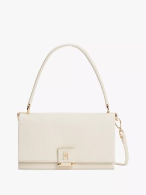 TOMMY HILFIGER Flap-Closure Crossbody Bag IN SOFT CREAM