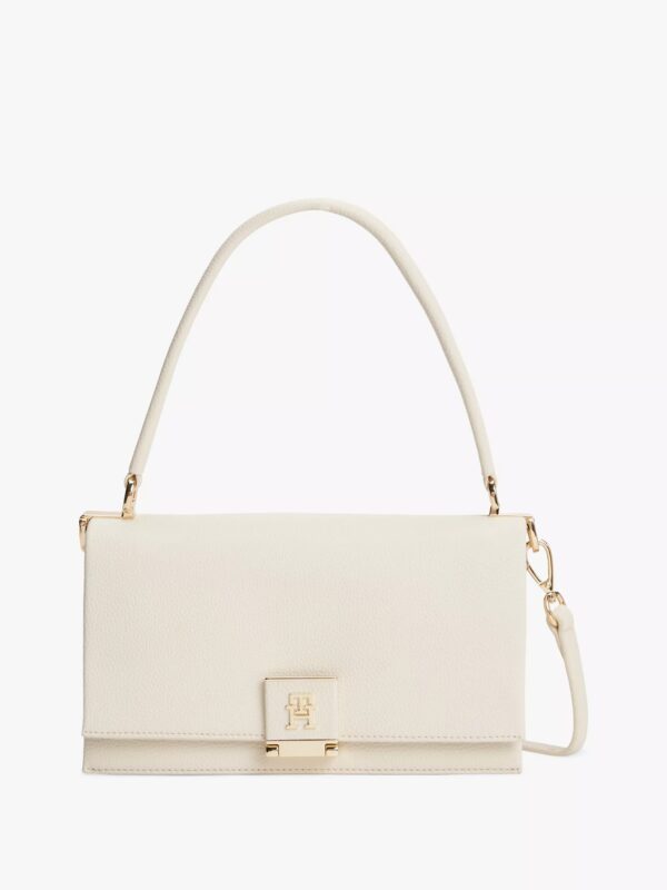 TOMMY HILFIGER Flap-Closure Crossbody Bag IN SOFT CREAM