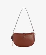 GUESS Brooke Small Tab Closure Shoulder Bag IN COGNAC