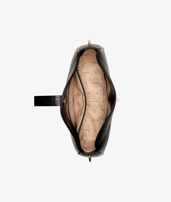 GUESS Brooke Small Tab Closure Shoulder Bag IN BLACK