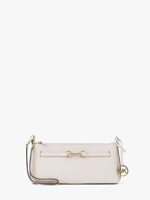 MICHAEL KORS Carson Small Pebbled Leather 3 in 1 Crossbody Bag IN light cream
