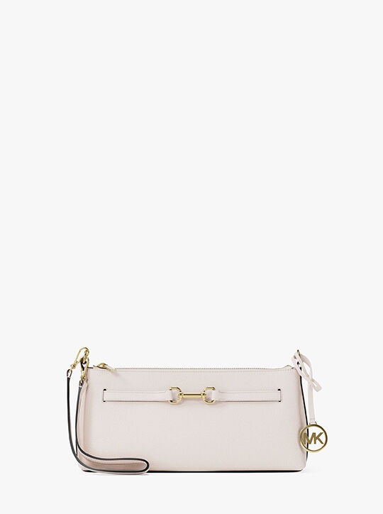 MICHAEL KORS Carson Small Pebbled Leather 3 in 1 Crossbody Bag IN light cream