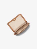 Michael Kors Medium Logo Convertible Crossbody Bag In Vanilla