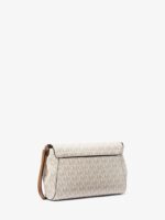Michael Kors Medium Logo Convertible Crossbody Bag In Vanilla