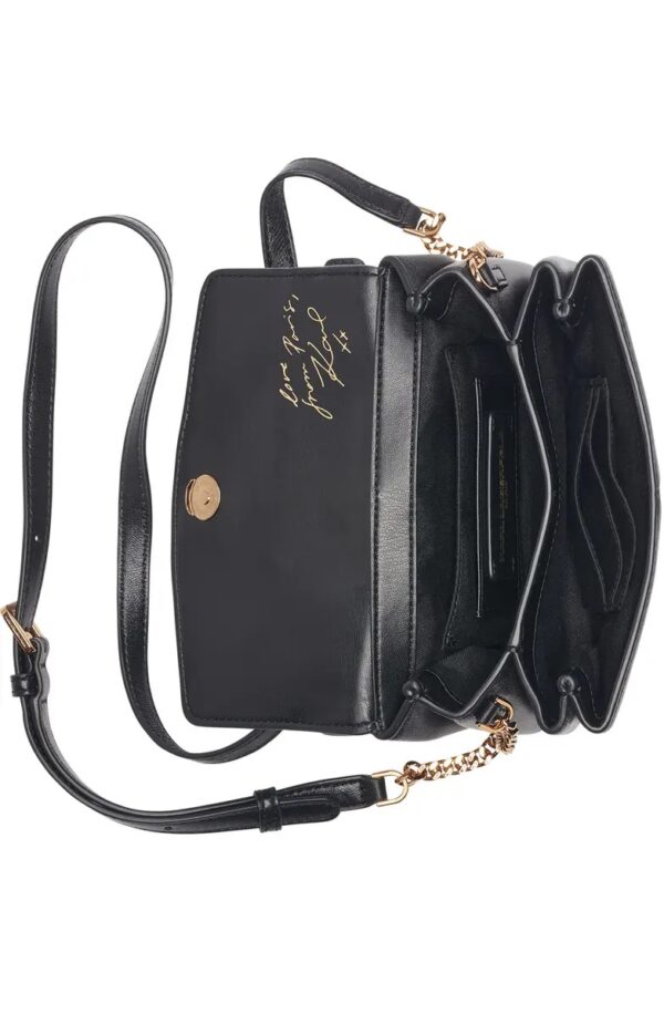 KARL LAGERFELD CHANTAYE HEAD CROSSBODY IN BLACK