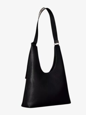 CALVIN KLEIN Logo Strap Shoulder Bag IN BLACK (1)