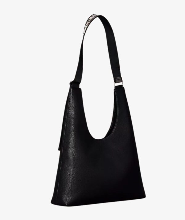 CALVIN KLEIN Logo Strap Shoulder Bag IN BLACK