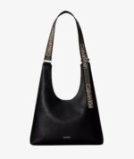 CALVIN KLEIN Logo Strap Shoulder Bag IN BLACK