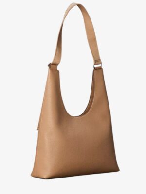 CALVIN KLEIN Logo Strap Shoulder Bag IN SAND (3)