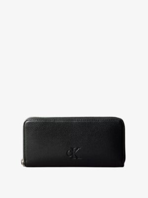 CALVIN KLEIN Ultralight LOGO Wristlet IN BLACK