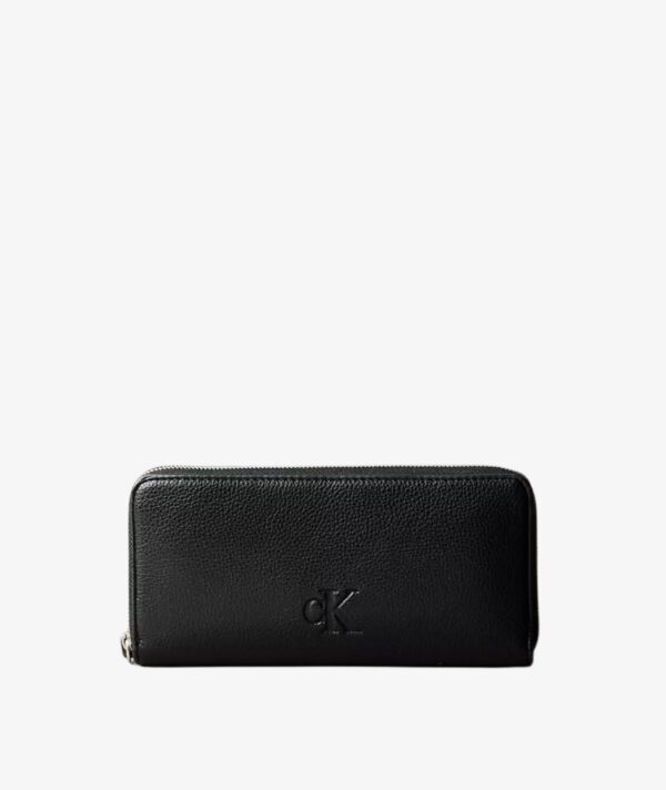 CALVIN KLEIN Ultralight LOGO Wristlet IN BLACK