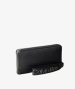 CALVIN KLEIN Ultralight LOGO Wristlet IN BLACK