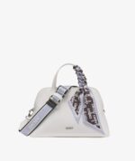 DKNY LILAH SMALL SATCHEL CROSSBODY BAG IN WHITE