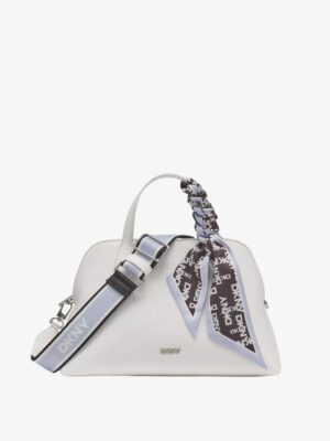 DKNY LILAH SMALL SATCHEL CROSSBODY BAG IN WHITE